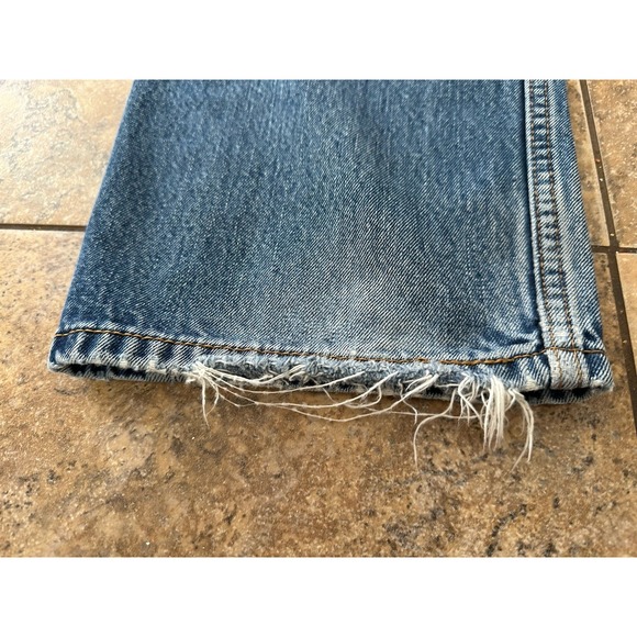 Levis 505 Jeans Mens 38x32 Straight Leg Classic Fit Denim Fit 38X30 - Picture 7 of 9